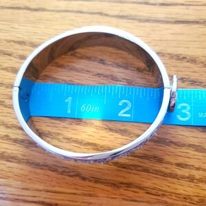 Coach silver toned Snakeskin bangle